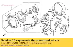 Here you can order the no description available at the moment from Honda, with part number 61311MFEA40:
