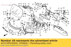 Tutaj możesz zamówić link comp., l. Naregulowanie od Honda , z numerem części 64143MCA000: