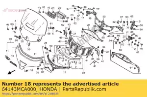 Honda 64143MCA000 lien comp., l. ajustement - La partie au fond