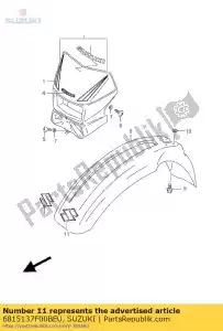 Suzuki 6815137F00BEU embleem, 