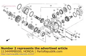 Honda 11344MM8000 stay c,l.rr.cover - Bottom side