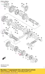 Here you can order the washer,lock from Suzuki, with part number 0916725026: