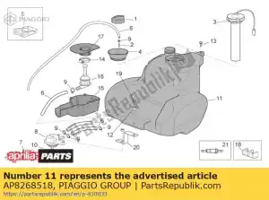 Piaggio Group AP8268518 fuel tank - Bottom side