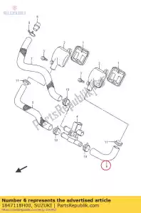 suzuki 1847118H00 hose,2nd air va - Bottom side