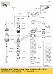 Qui puoi ordinare serbatoio kx250t6f da Kawasaki , con numero parte 430780030: