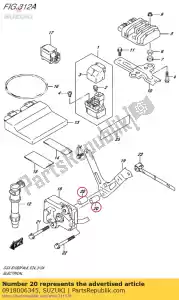 suzuki 0918006345 espaçador (6,2x14. - Lado inferior