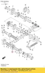 Aquí puede pedir gear. 3rd, drive de Suzuki , con el número de pieza 2423149H10: