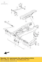 0911108015, Suzuki, Parafuso suzuki dr 125 1998 1999 2000 2001 2002, Novo