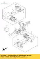 3560416G30, Suzuki, conjunto da lâmpada, traseira suzuki gsf sv 650 1000 2003 2005, Novo