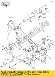 Aquí puede pedir soporte-motor, rr, rh, upp vn900 de Kawasaki , con el número de pieza 321900276: