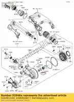 920461169, Kawasaki, Rolamento-agulha, 38nq50 vn1500-a kawasaki  gtr tr vn 1400 1500 1600 1988 1989 1990 1991 1992 1994 1995 1996 1997 1998 1999 2000 2001 2002 2003 2004 2005 2006 2007 2008 2009 2010 2011 2012 2013 2014 2015 2016 2017, Novo