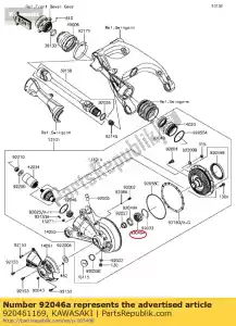 kawasaki 920461169 ago cuscinetto, 38nq50 vn1500-a - Il fondo