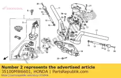 Qui puoi ordinare nessuna descrizione disponibile al momento da Honda , con numero parte 35100MW6601: