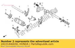 Tutaj możesz zamówić widelec, l. Zmiana biegu od Honda , z numerem części 24221446650: