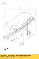 Aqui você pode pedir o conjunto de assento único em Yamaha , com o número da peça BD3F47100000: