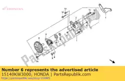 Here you can order the no description available at the moment from Honda, with part number 15140KW3000: