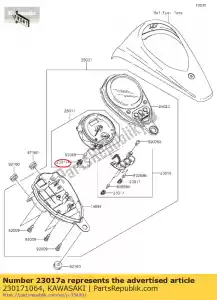 kawasaki 230171064 socket vn1500-n1 - Bottom side