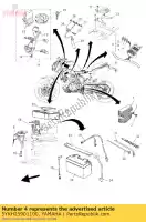 5YKH25901100, Yamaha, wire harness assy yamaha mt 660 2007 2008 2009 2011 2012, New