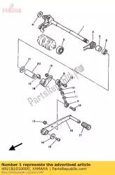 Here you can order the shift shaft assy from Yamaha, with part number 49V181010000: