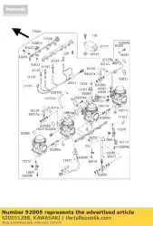 Qui puoi ordinare raccordo zx1100-e1 da Kawasaki , con numero parte 920051288: