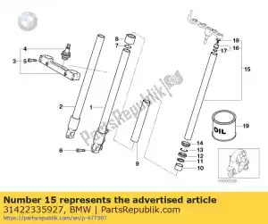 bmw 31422335927 fork tube - Bottom side