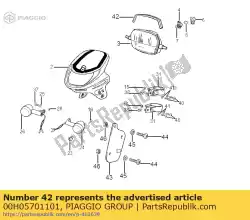Aquí puede pedir empaquetadura de Piaggio Group , con el número de pieza 00H05701101:
