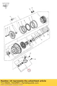 triumph T1170605 slaafcilinder - Onderkant