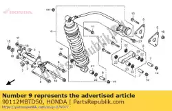 Here you can order the bolt, rr. Engine hanger, 12x188 from Honda, with part number 90112MBTD50: