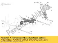 AP8235102, Piaggio Group, motor verbindingselement aprilia  scarabeo 50 100 2001 2002 2003 2004 2005 2006 2007 2008 2009 2010 2014, Nieuw