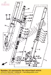 Here you can order the cylinder comp., front fork from Yamaha, with part number 47X231700100: