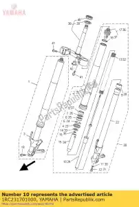 yamaha 1RC231701000 cylindre, fourche avant - La partie au fond