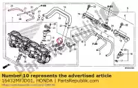 16432MFJD01, Honda, válvula de control de aire de ralentí honda  cbr 600 650 1000 2007 2008 2009 2010 2011 2012 2013 2017 2018 2019, Nuevo