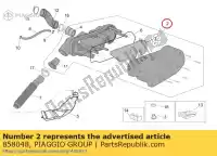 858048, Piaggio Group, Air box cpl. aprilia scarabeo t v e 50 4 2, New
