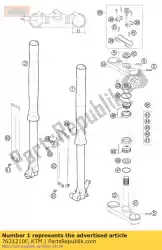 Qui puoi ordinare stelo forcella l / s usd 35 da KTM , con numero parte 7631210F: