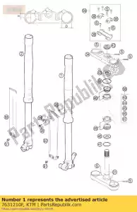 ktm 7631210F stelo forcella l / s usd 35 - Il fondo