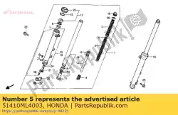 Ici, vous pouvez commander le pipe comp fr auprès de Honda , avec le numéro de pièce 51410ML4003: