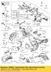 Here you can order the harness,main from Kawasaki, with part number 260311792: