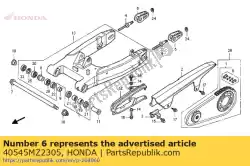 Aqui você pode pedir o junta, corrente de transmissão (daido em Honda , com o número da peça 40545MZ2305: