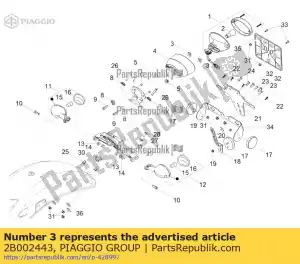 Piaggio Group 2B002443 dado quadrato m6 - Il fondo