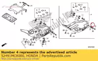 52491MCA000, Honda, grommet, motor mounting honda  gl 1000 1100 1800 2001 2002 2003 2004 2005 2006 2007 2008 2009 2010 2012 2013 2017 2018 2019 2020, New