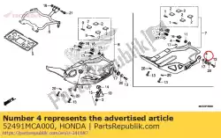 Here you can order the grommet, motor mounting from Honda, with part number 52491MCA000: