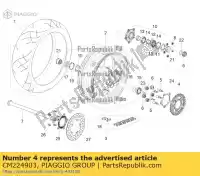 CM224903, Piaggio Group, anillo de cadena z = 42 aprilia  rsv rsv4 rsv4 tuono tuono tuono v tuono v4 1100 rr (apac) zd4kg000 zd4kga00 zd4kgb zd4kgb00 zd4kgu zd4kgu00 zd4kgua0 zd4kgua1 zd4kzb00 zd4kzu zd4tyg00, zd4tycc0 zd4tyh00, zd4tycc1 zd4tyu00 zd4tyua0 1000 1100 2010 2011 2012 2013 2014 2015 2016 201, Nuevo