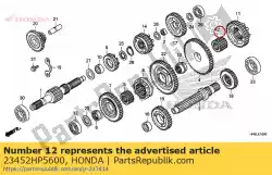 Qui puoi ordinare colletto b, spline da Honda , con numero parte 23452HP5600: