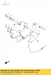Here you can order the handlebar (right) from Yamaha, with part number 2CR261220000:
