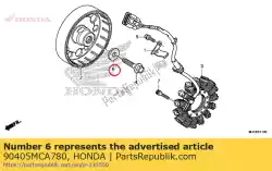 Here you can order the washer, 10. 5x27 from Honda, with part number 90405MCA780:
