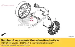 Qui puoi ordinare rondella, 10,5x27 da Honda , con numero parte 90405MCA780: