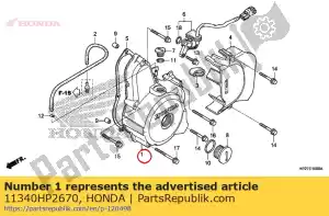 Honda 11340HP2670 copertina comp., sinistra c - Il fondo