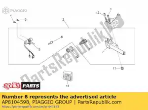 Piaggio Group AP8104598 chiave scarabeo senza transpo. - Il fondo