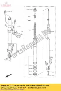 yamaha 1MD231200000 tubo interno comp.2 - Lado inferior