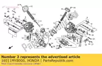 16011MY8000, Honda, ensemble siège, soupape honda xl 600 650 1996 1997 1998 1999 2000 2001 2002 2003 2004 2005 2006, Nouveau